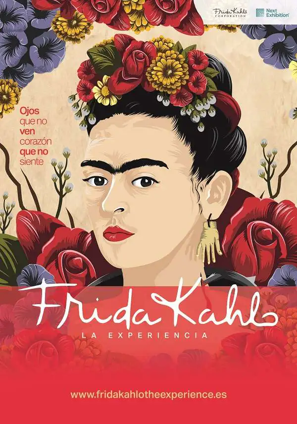 2 EXPOSICIONES sobre FRIDA KAHLO en MADRID en 2022 - Frida Madrid Cartel