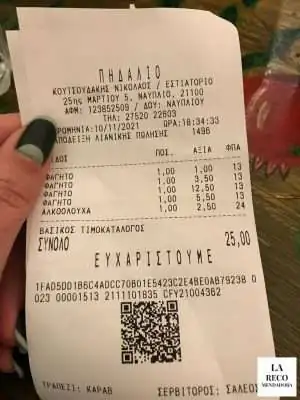 Precio comer en Grecia 005