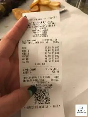 Precio comer en Grecia 006
